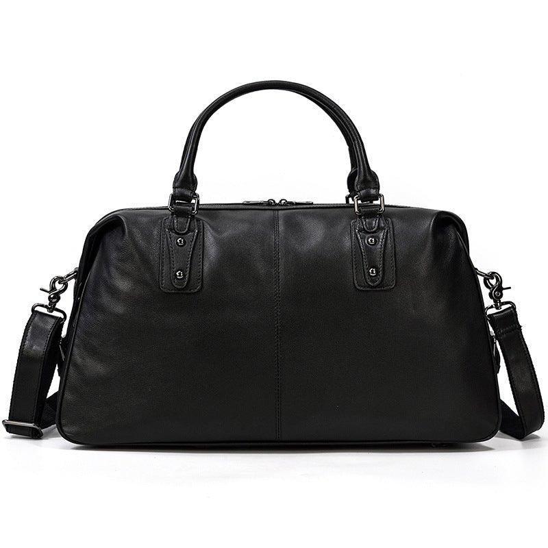 Woosir Leather Travel Bag Black