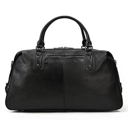 Woosir Leather Travel Bag Black