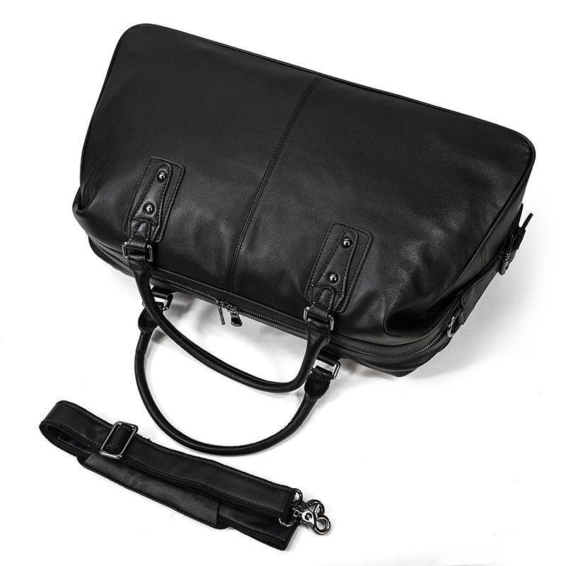 Woosir Leather Travel Bag Black