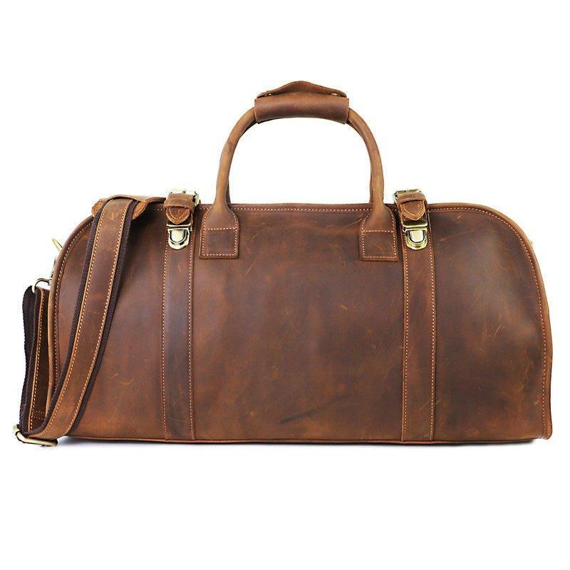 Leather Travel Bag Mens With Lock