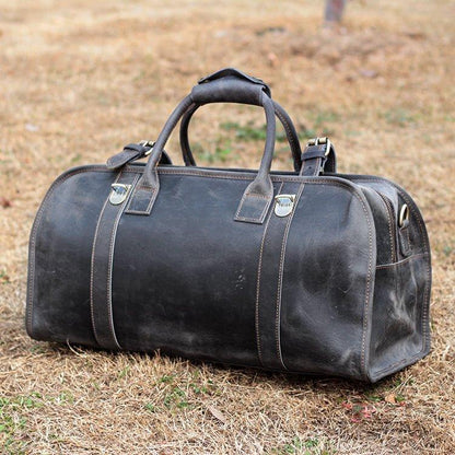 Leather Travel Bag Mens With Lock