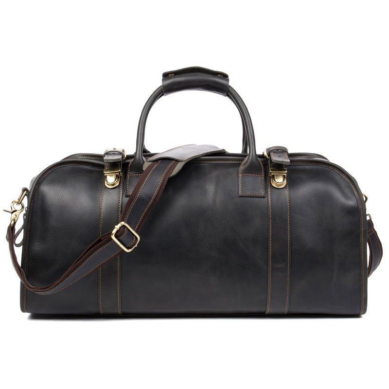 Leather Travel Bag Mens With Lock