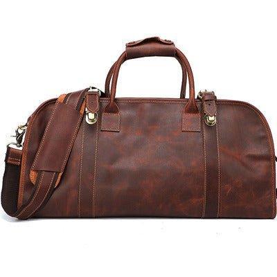 Leather Travel Bag Mens With Lock