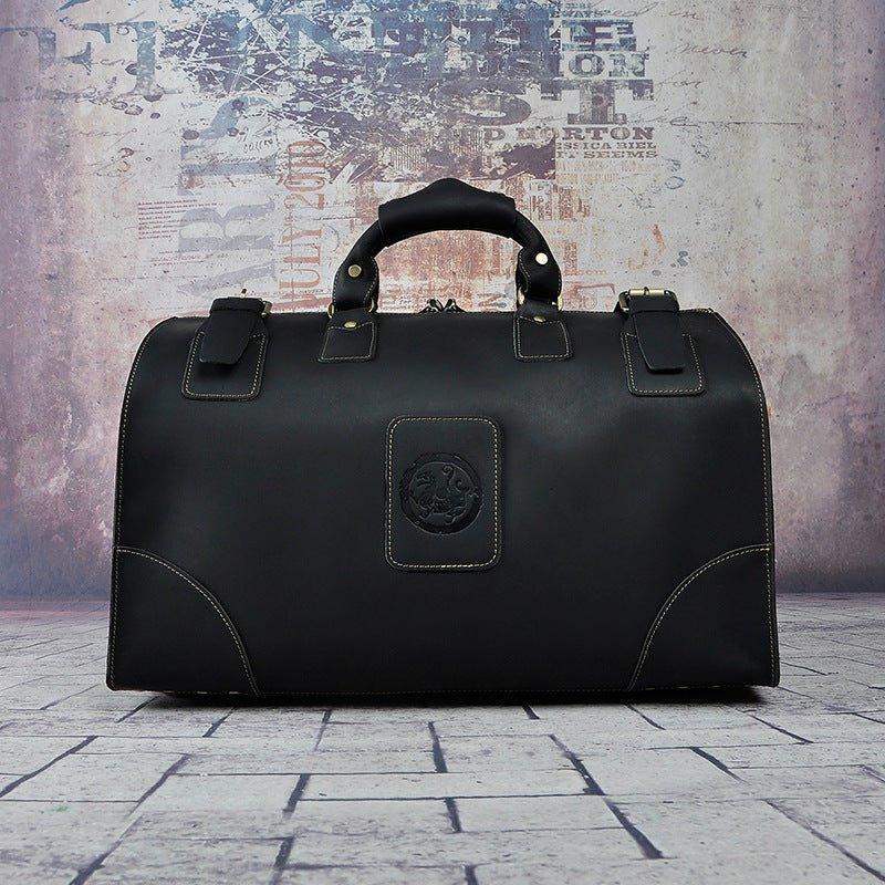 Woosir Leather Weekend Duffle Bag Mens