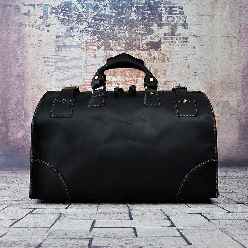 Woosir Leather Weekend Duffle Bag Mens