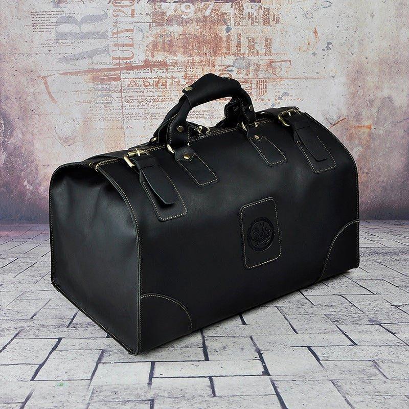 Woosir Leather Weekend Duffle Bag Mens