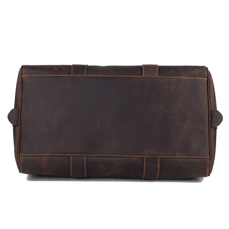 Woosir Leather Weekender Bag for Men Full-Open