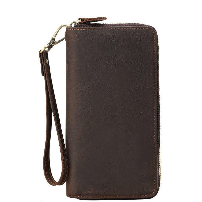 Woosir Long Leather Cowboy Wallet Mens