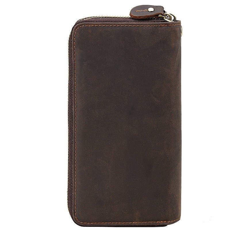 Woosir Long Leather Cowboy Wallet Mens