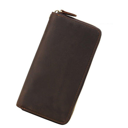 Woosir Long Leather Cowboy Wallet Mens