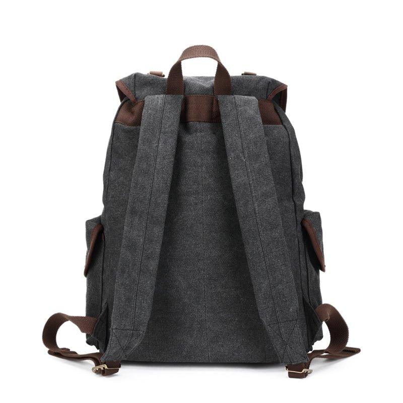 Men Casual Canvas Backpack Vintage Camping Daypack
