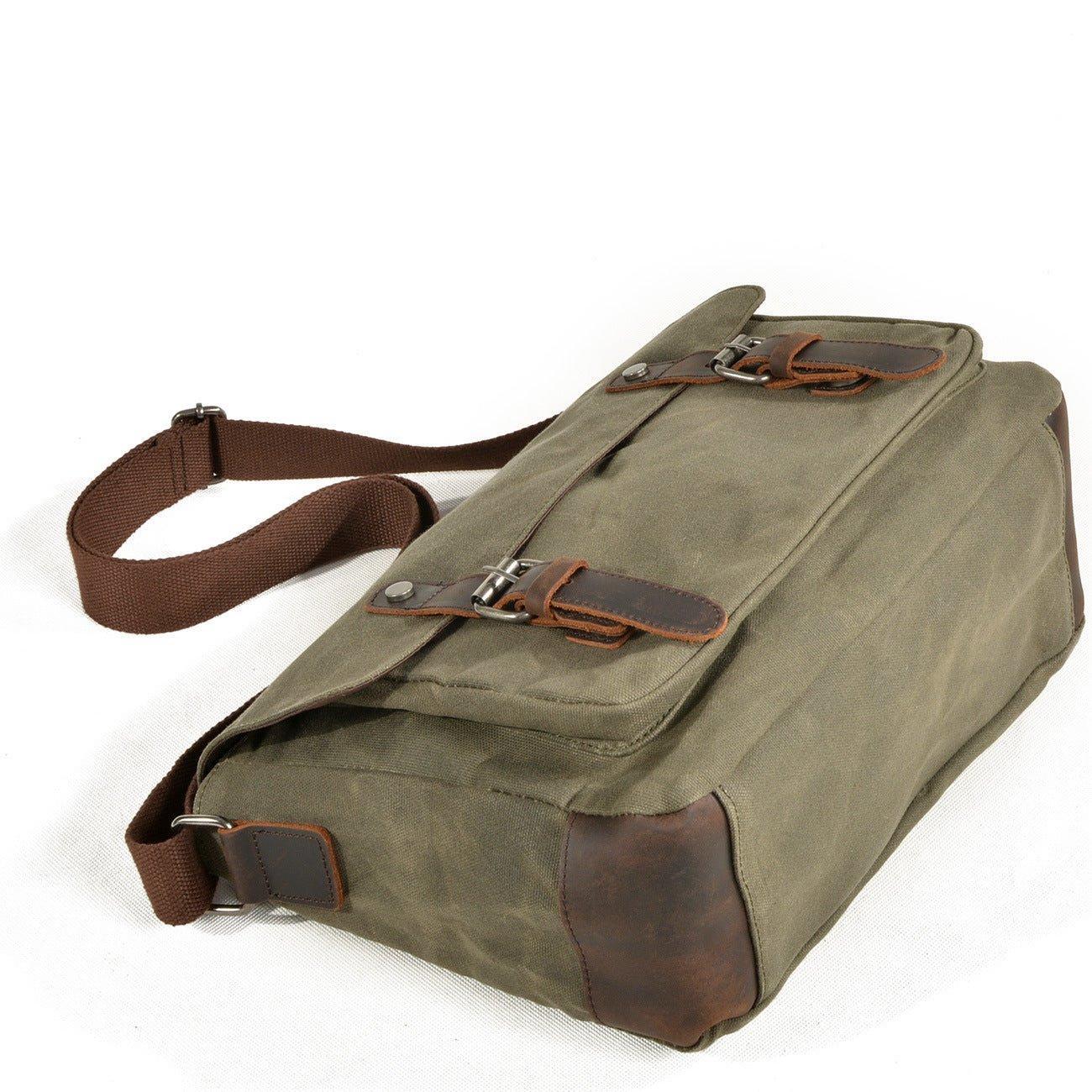 Canvas Mens Messenger Bag Crossbody