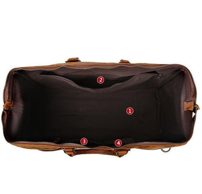 Woosir Men Large Leather Travel Bag