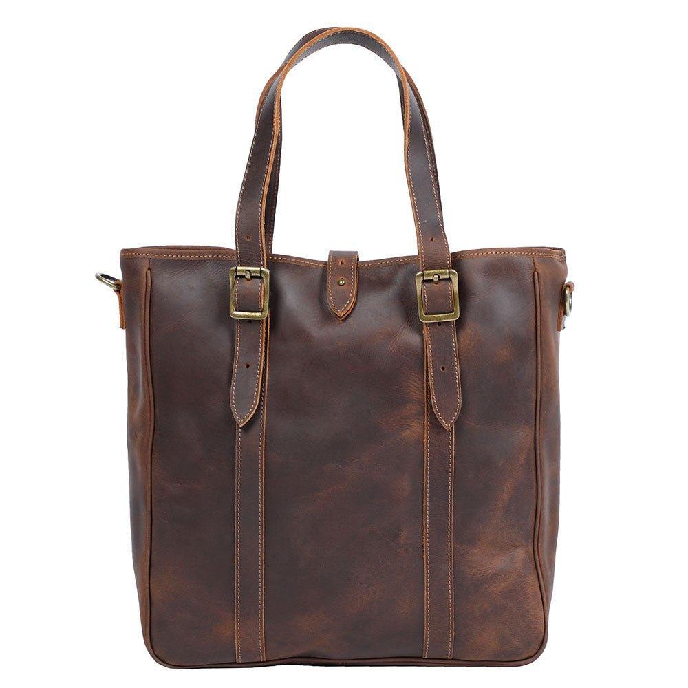 Woosir Men Tote Bag with Leather Strap