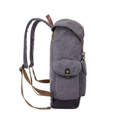 Mens Backpack Canvas Drawstring Design