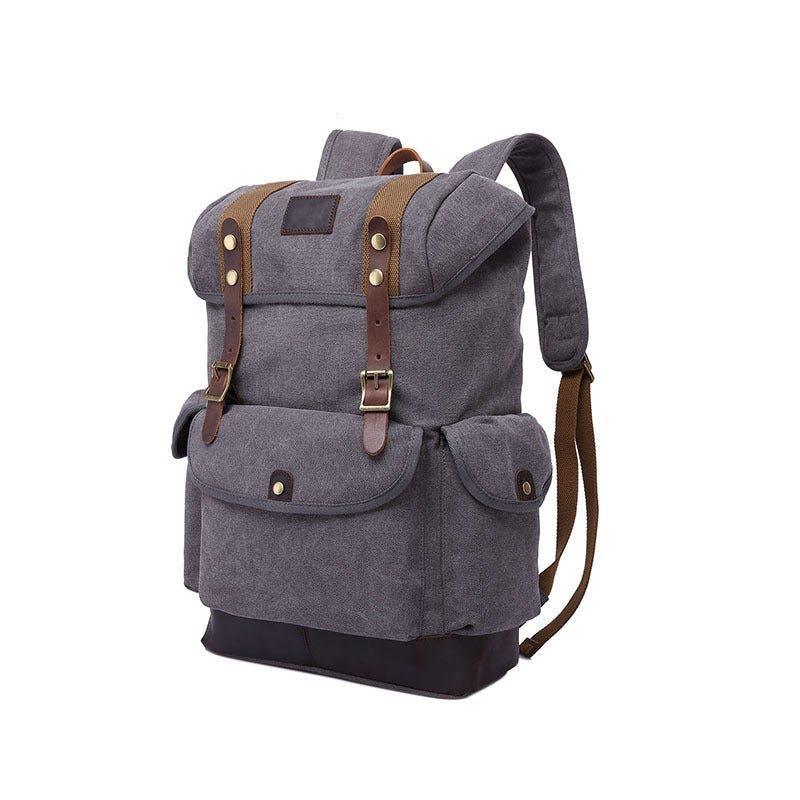 Mens Backpack Canvas Drawstring Design