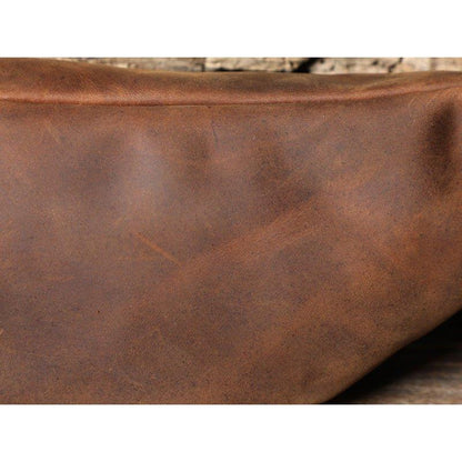 Men's Cowhide Leather Simple Sling Bag