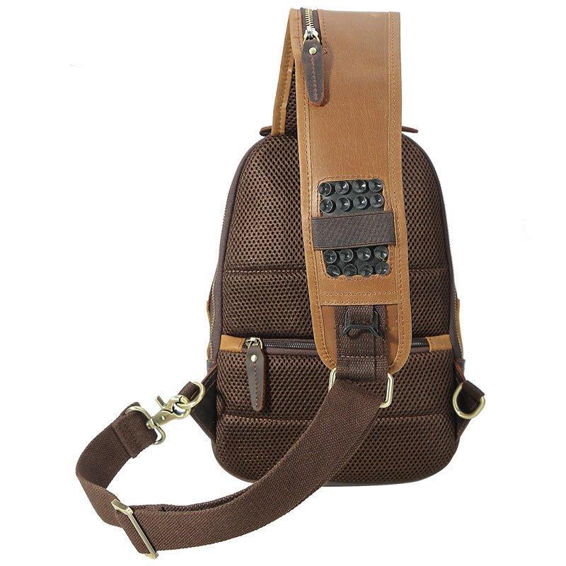 Mens Crossbody Leather Pack