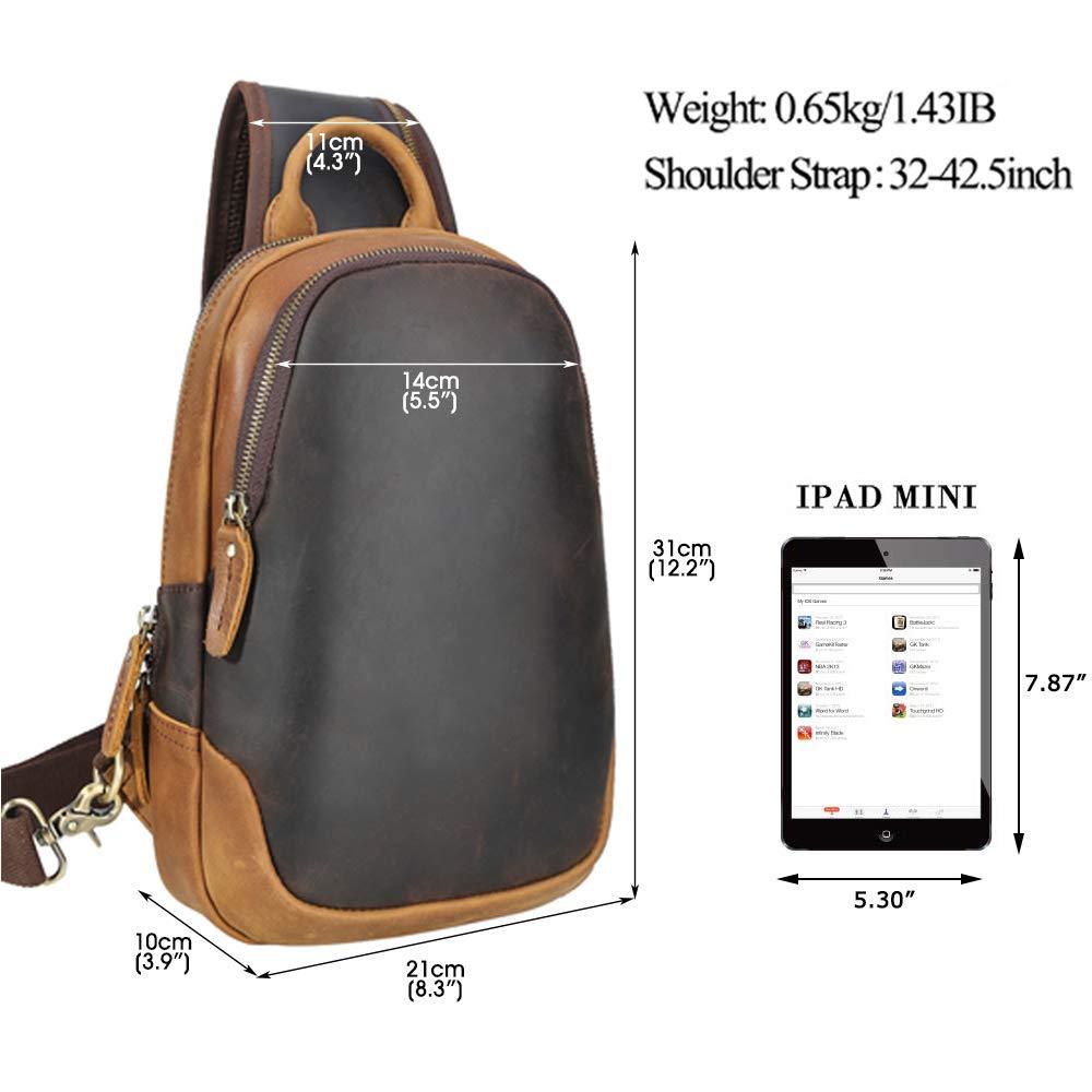 Mens Crossbody Leather Pack