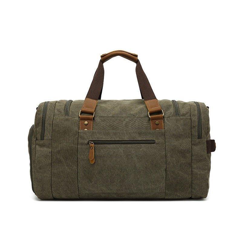 Mens Duffle Bag Canvas for Gym with Shoe Pocket