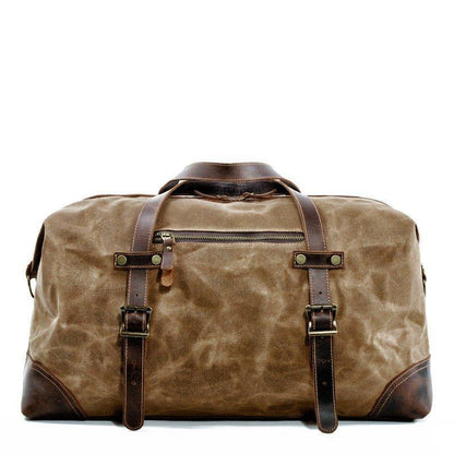 Large Waxed Canvas Travel Duffle Bag