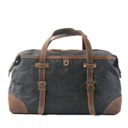 Large Waxed Canvas Travel Duffle Bag