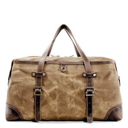 Large Waxed Canvas Travel Duffle Bag