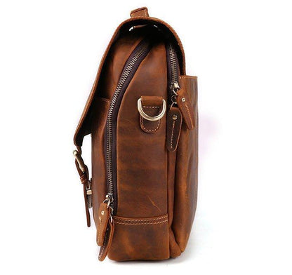 Woosir Mens Leather Laptop Messenger Bag