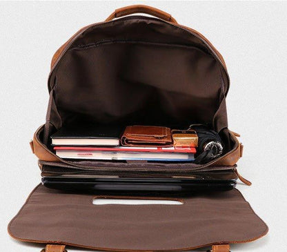 Woosir Mens Leather Laptop Messenger Bag