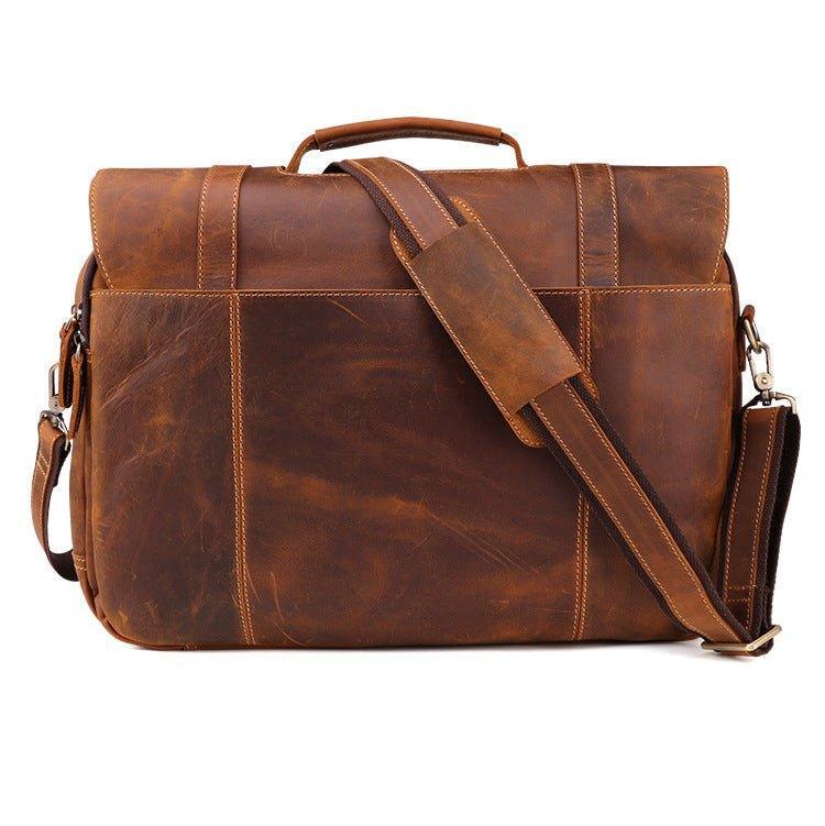 Woosir Mens Leather Laptop Messenger Bag