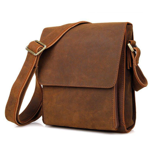 Small Messenger Bag Crossbody Leather for Men