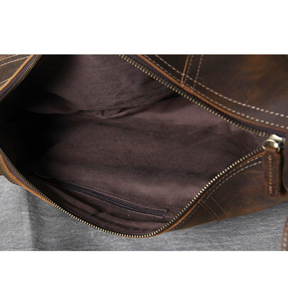 Mens Leather Sling Backpack