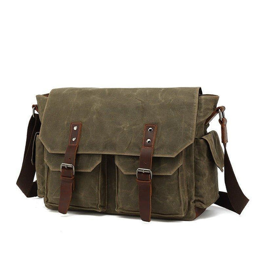 Vintage Canvas Messenger Bag for Laptop