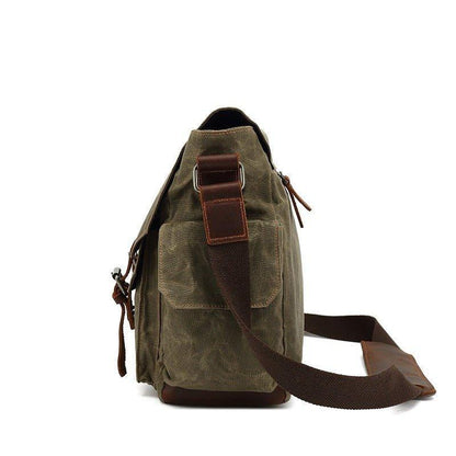 Vintage Canvas Messenger Bag for Laptop