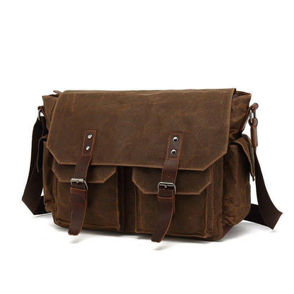 Vintage Canvas Messenger Bag for Laptop