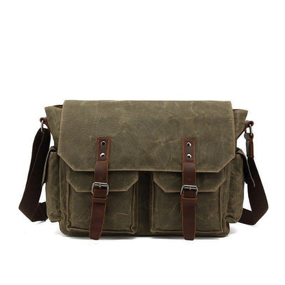 Vintage Canvas Messenger Bag for Laptop