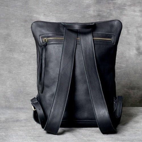 Woosir Minimalist Leather Backpack for Men