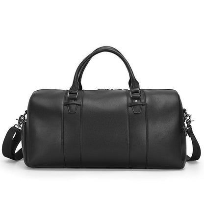 Woosir Modern Man Travel Bag Leather Black