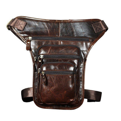 Woosir  Multi-tier Leather Phone Purse Hip Bag