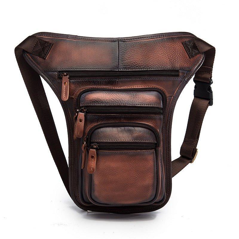 Woosir  Multi-tier Leather Phone Purse Hip Bag