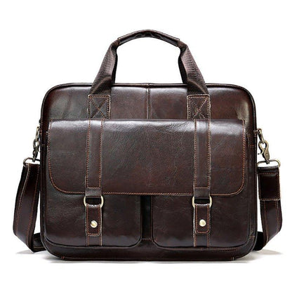 Woosir Office Document Laptop Leather Briefcase for Men