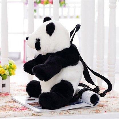 Woosir Panda Furry Shoulder Pack for Children