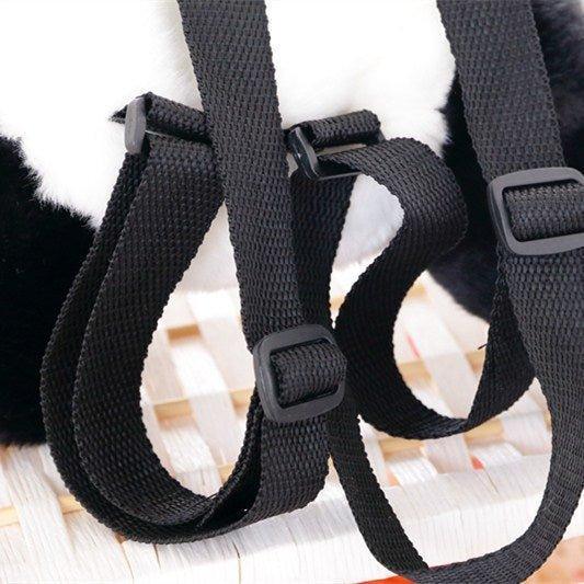 Woosir Panda Furry Shoulder Pack for Children