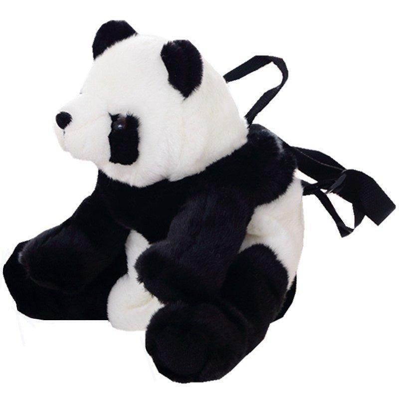 Woosir Panda Furry Shoulder Pack for Children