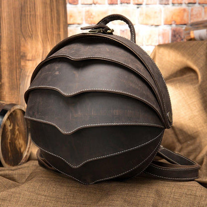 Pangolin Vintage Leather Backpack for Men