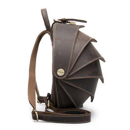 Pangolin Vintage Leather Backpack for Men