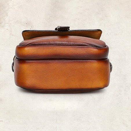 Vintage Leather Phone Pouch Bag Crossbody