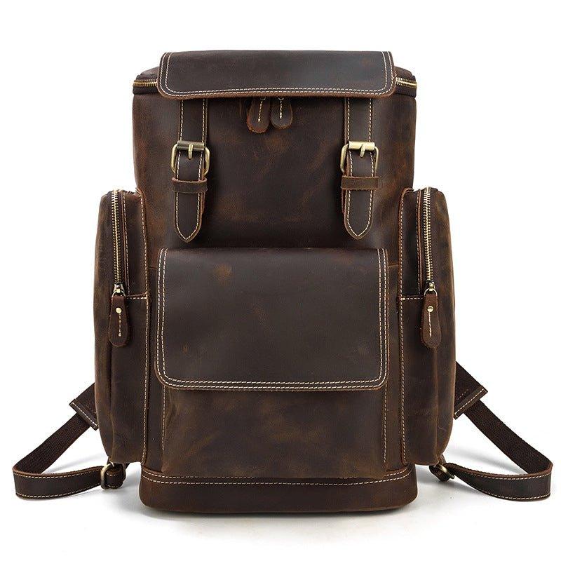 Large Leather Backpack Vintage