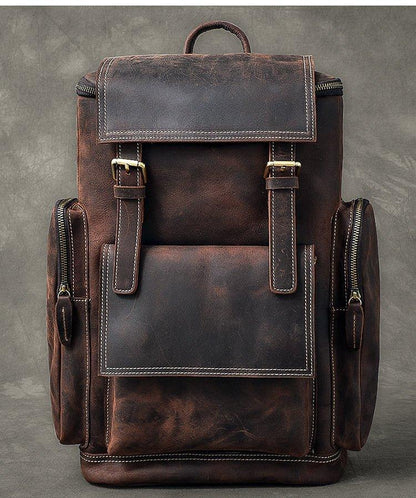 Large Leather Backpack Vintage