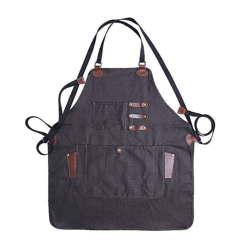 Woosir Quality Leather Work Apron With Pockets